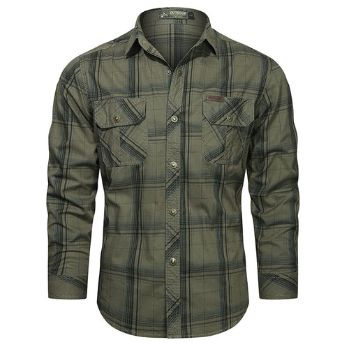 Herren Karierter Flanellhemd