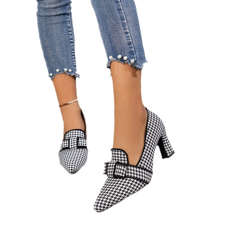 Damen elegante Pumps mit modischer Kettenschnalle Drune