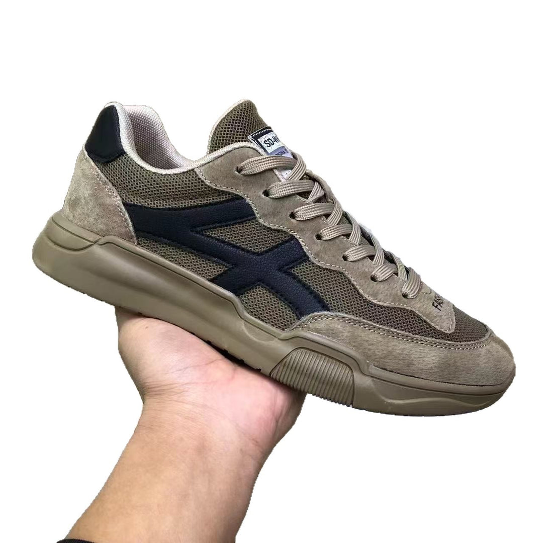 Herren Urbaner Casual-Sneaker aus Wildleder- und Mesh-Mix mit ergonomischer dämpfender Sohle Drune