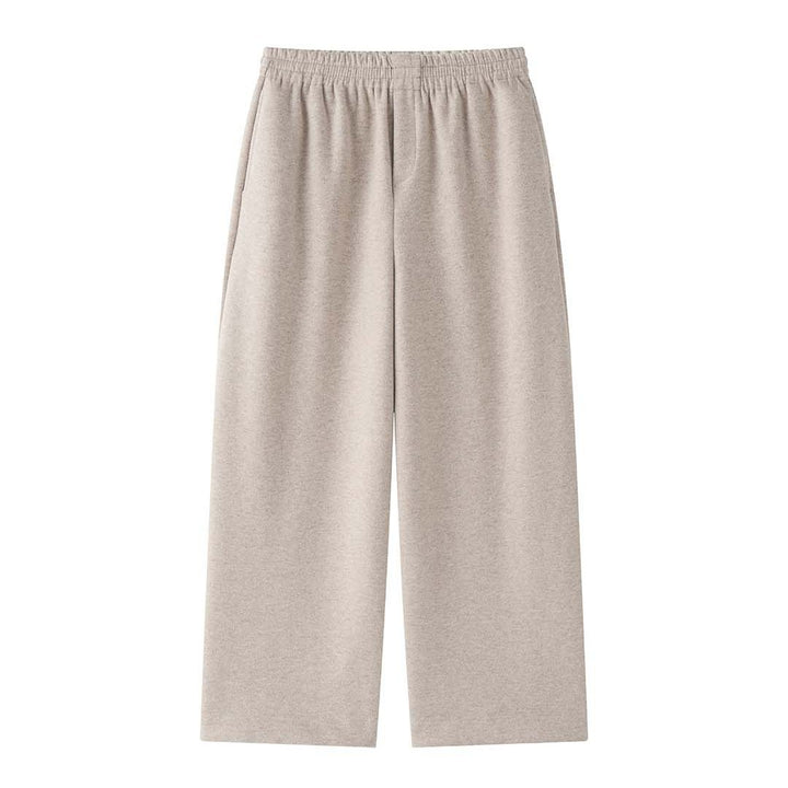 Damen Weite Woll-Culotte mit umgeschlagenem Kontrastsaum und elastischem Bund Drune