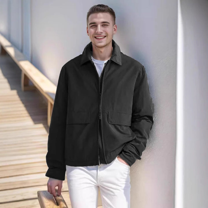 Herren leichte Freizeitjacke mit praktischen Taschen Drune