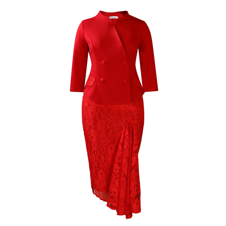 Damen elegantes Blazer-Kleidungsset Drune
