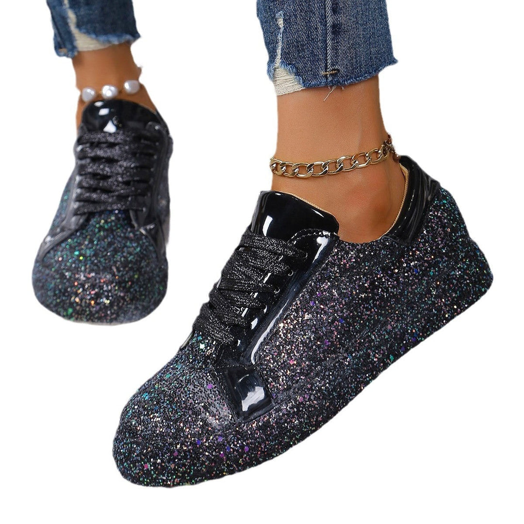 Damen Glitzernde Sneakers mit hohem Komfort und modischem Design Drune