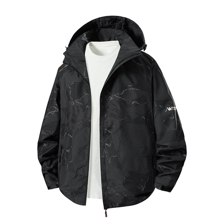 Herren Leichte Funktionsjacke mit Kapuze Drune