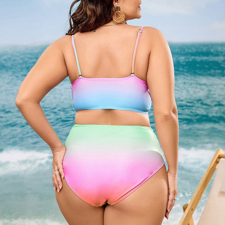 Damen Badeoberteil mit gepolstertem Bustier und hohem Taillenschnitt Drune