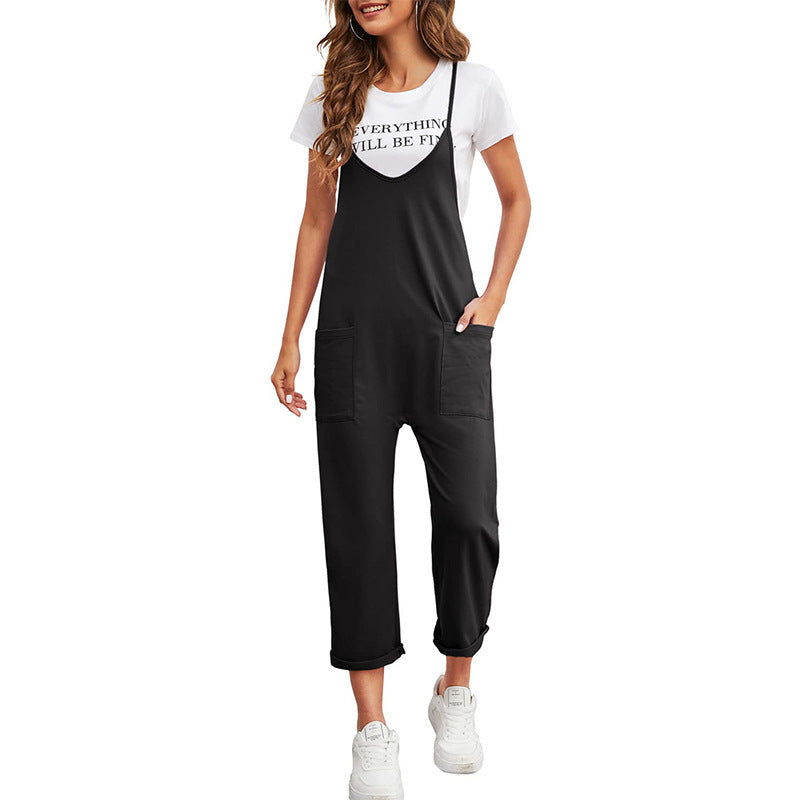 Damen entspannter Jumpsuit mit praktischen Taschen und lässigem Schnitt Drune