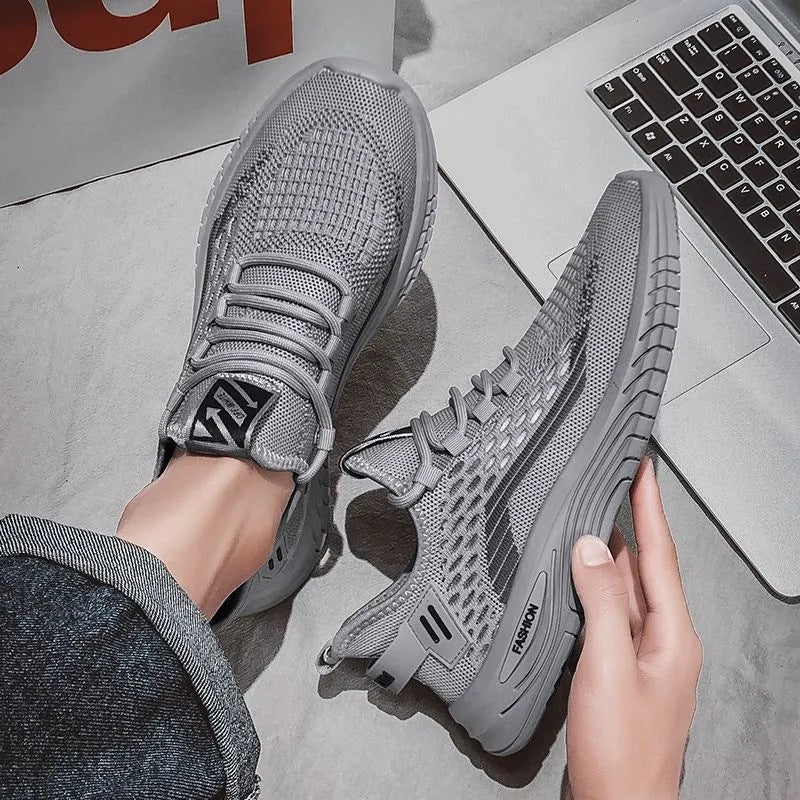 Herren Leichter Strick-Sneaker mit gepolsterter Komfortsohle und atmungsaktivem Mesh Drune