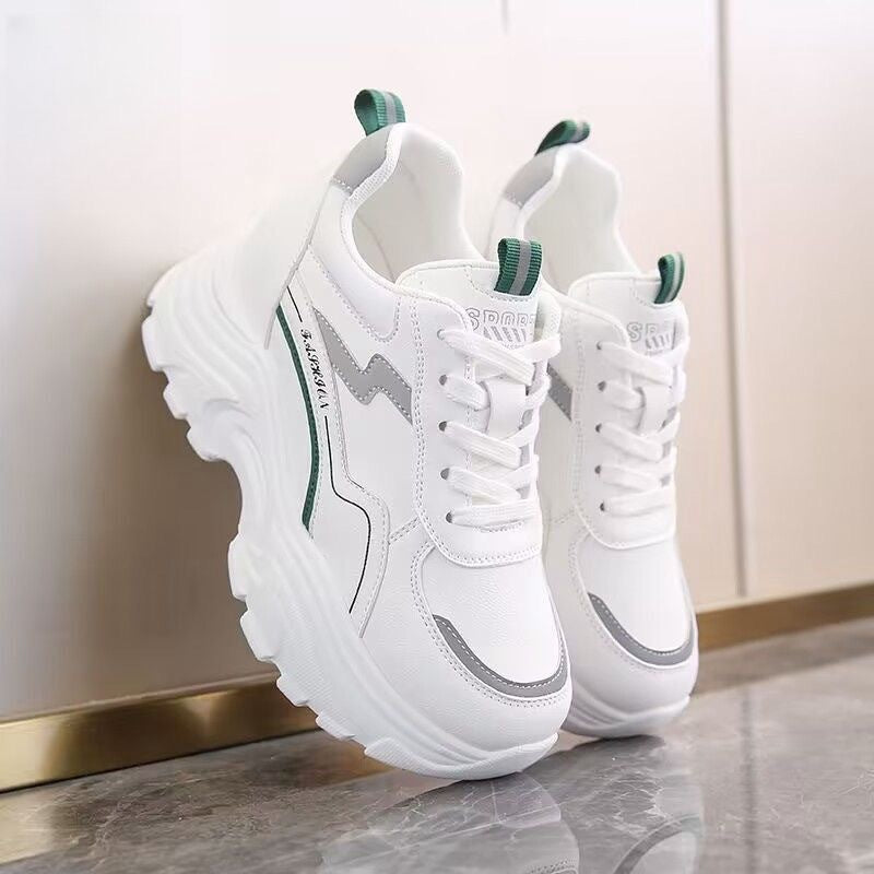 Damen Sportliche Sneakers mit elastischem Obermaterial und gepolsterter Sohle Drune