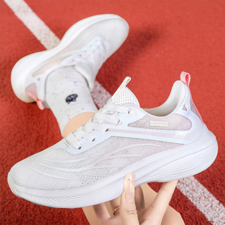 Damen nan atmungsaktiver Lightweight-Laufschuh mit dämpfender Wellen-EVA-Sohle und nahtlosem Mesh-Obermaterial Drune