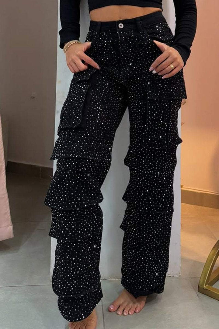 Damen Cargo-Hose mit trendigen Taschen und einem modernen Wasch-Effekt Drune
