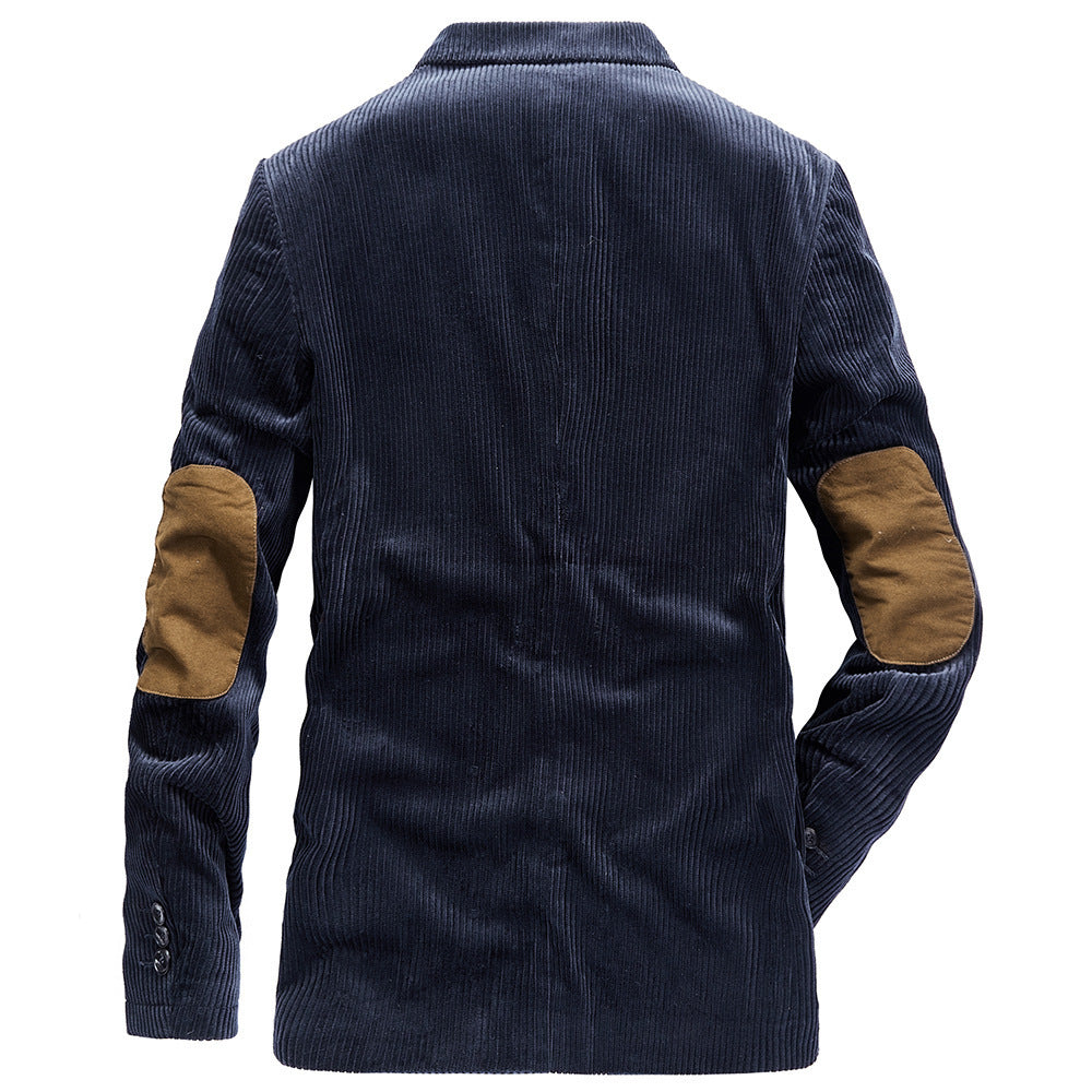 Herren Cordblazer aus Feincord mit gemustertem Innenfutter und Revers Drune