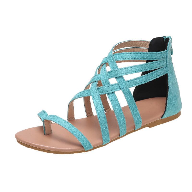 Damen Sommerliche Zehentrenner Sandalen mit floralem Design Drune