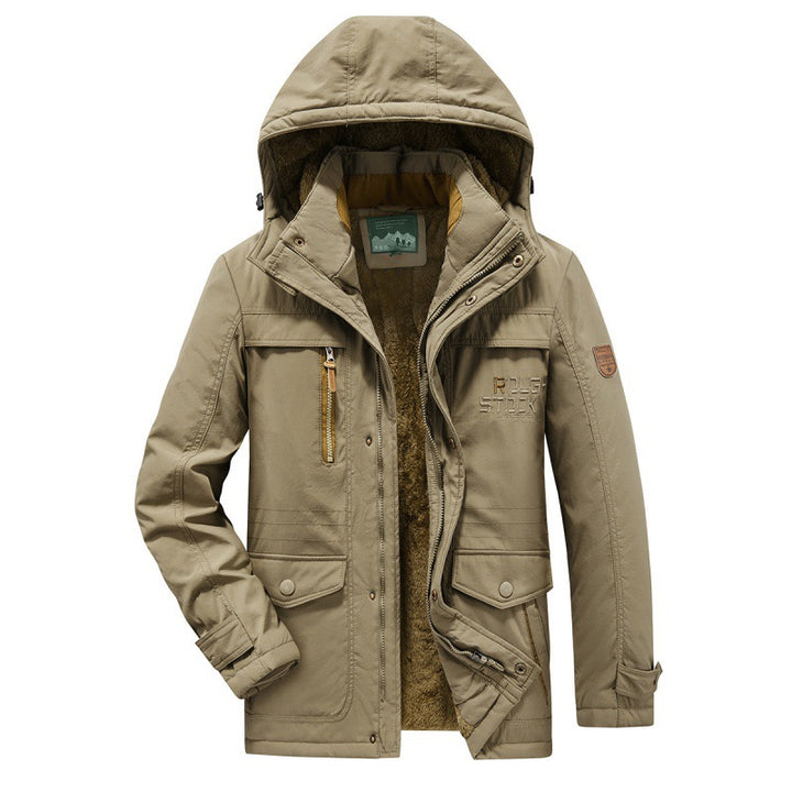Herren Multifunktionale Outdoor-Jacke mit Fleece-Futter Drune