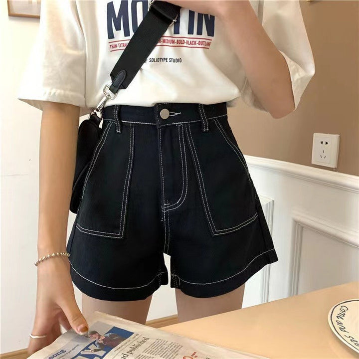 Damen High-Waist Shorts mit lässigem Schnitt und praktischen Taschen
