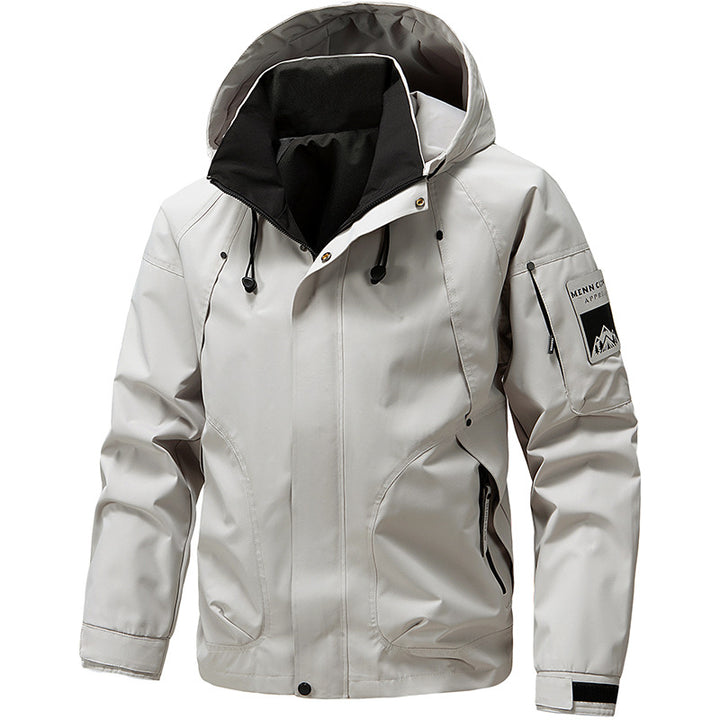 Herren Wetterfeste und Atmungsaktive Outdoor-Jacke Drune