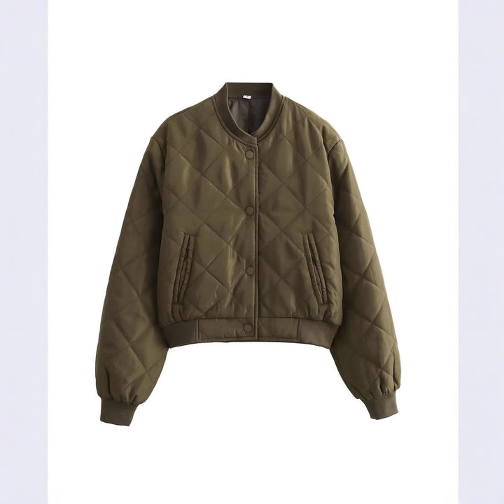 Damen Gemusterte Steppjacke