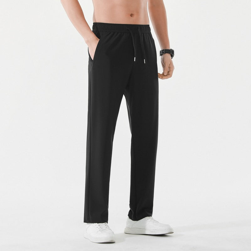 Herren Relaxed-Performance-Freizeithose mit elastischem Tunnelzug, schnell trocknendem Stretch & geradem Bein Drune