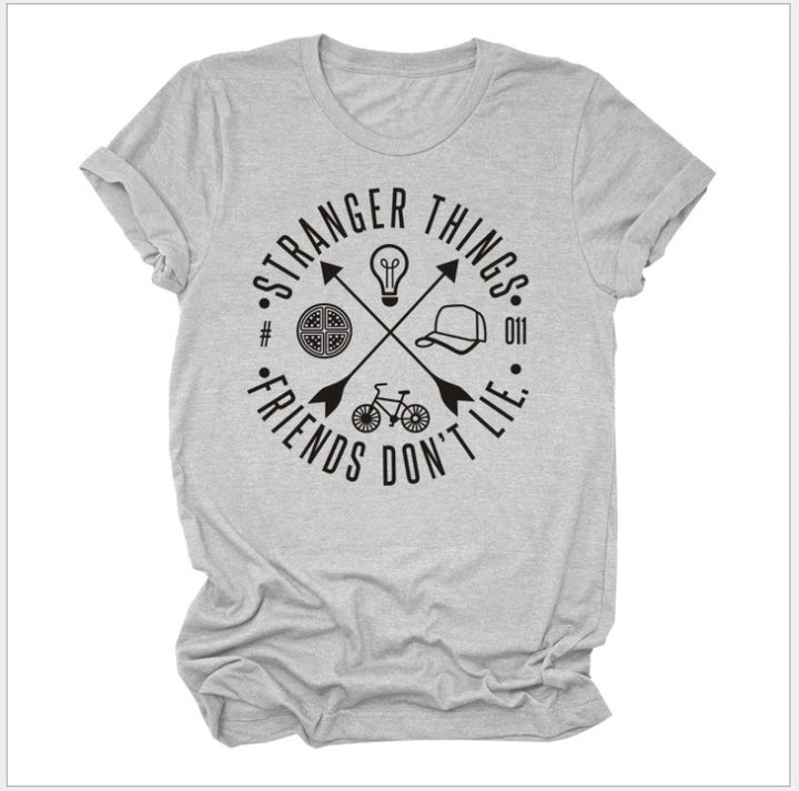 Damen Grafik T-Shirt mit Stranger Things Motiv Drune