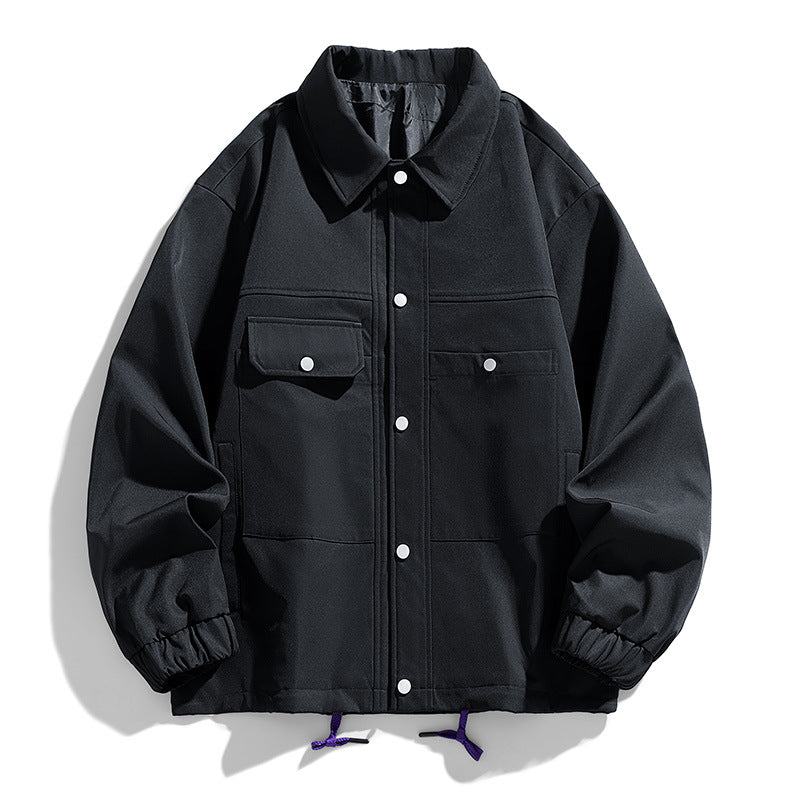 Herren Kunstvelours‑Bomberjacke im Oversize‑Boxy‑Cut mit Zwei‑Wege‑Reißverschluss & elastischem Saum Drune