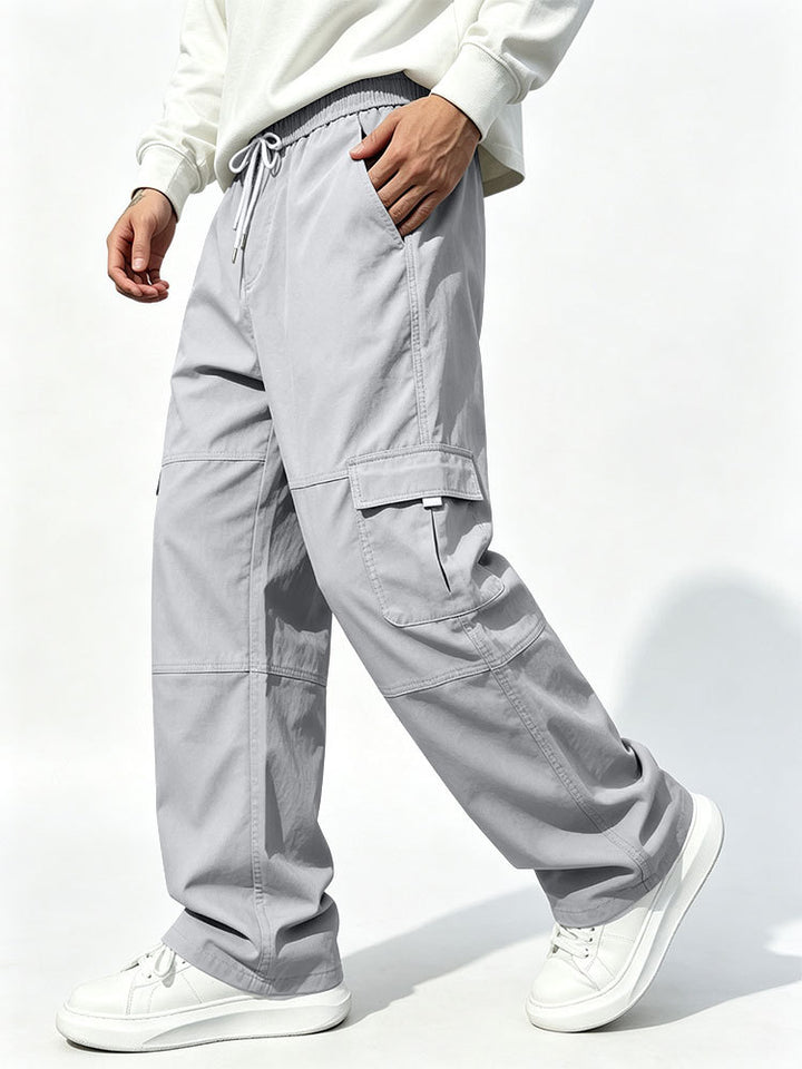 Herren Cargohose mit weitem Schnitt und elastischem Bund Drune