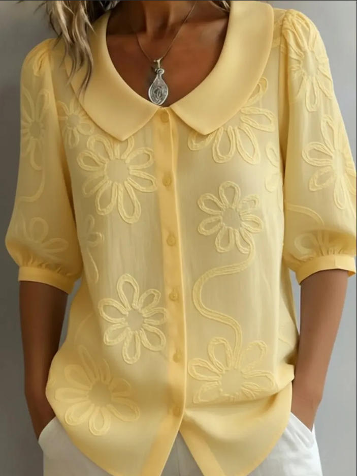 Damen Bluse mit floralem Muster Drune