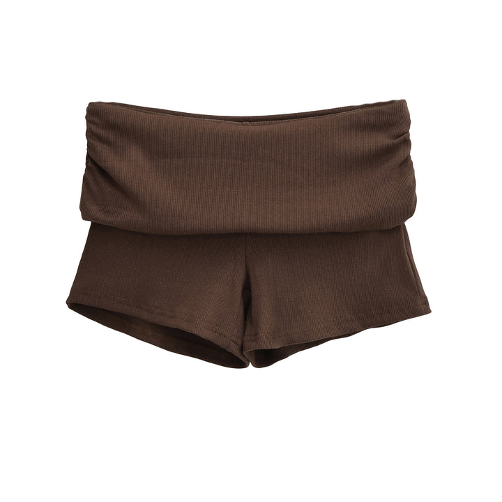 Damen Sportliche Jersey-Shorts mit breitem Bündchen Drune