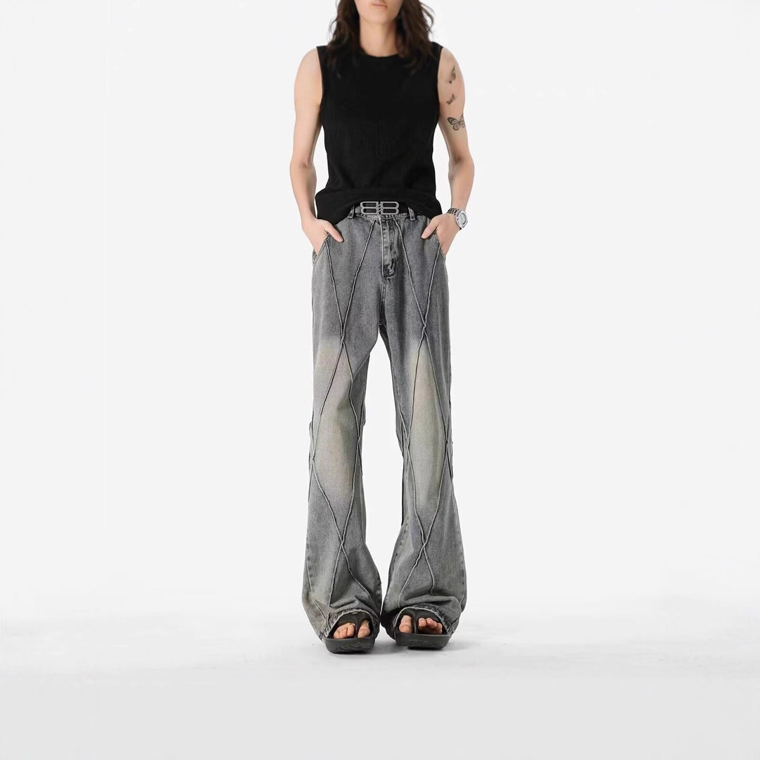 Damen Modische Denim-Hose mit innovativem Schnitt Drune