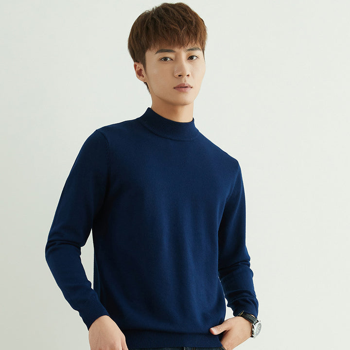 Herren Halbhoher Rollkragenpullover aus Feinstrick mit schmaler Passform Drune