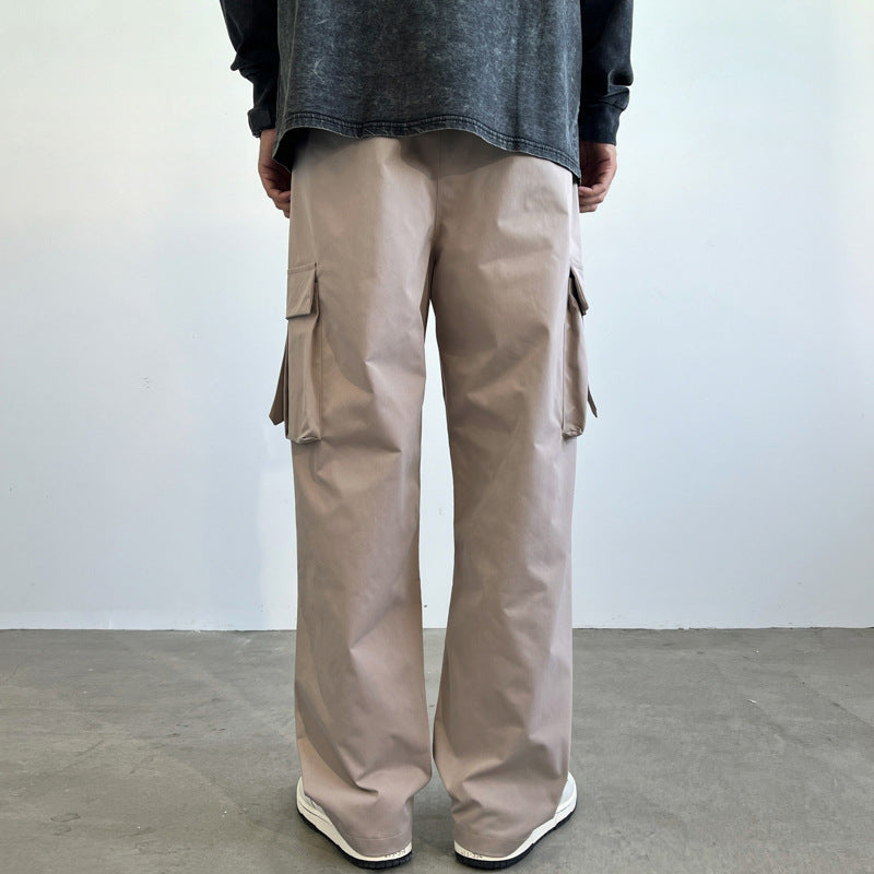 Herren Utility-Cargohose mit großvolumigen Klappentaschen, geradem Bein und robustem Twill Drune