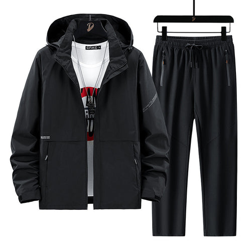 Herren Praktisches Sportset mit Jacke und Hose Drune