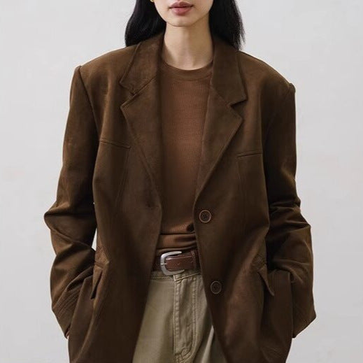 Damen Elegante und lässige Oversized Blazer Drune