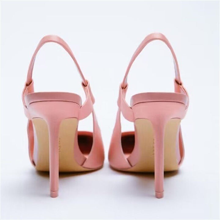 Damen Slingback-Pumps mit elegantem Spitzen-Design und modischem Riemensystem Drune