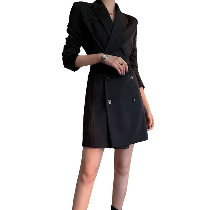 Damen Eleganter Blazer-Rock-Kleid Drune