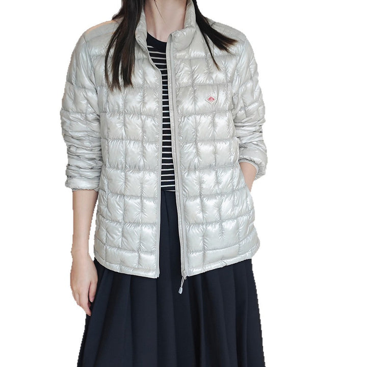 Damen Modische Steppjacke mit glänzender Oberfläche Drune