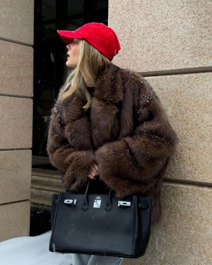 Damen Plüschjacke Drune