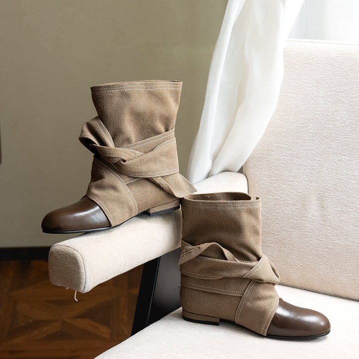 Damen Modische und elegante Softboots Drune