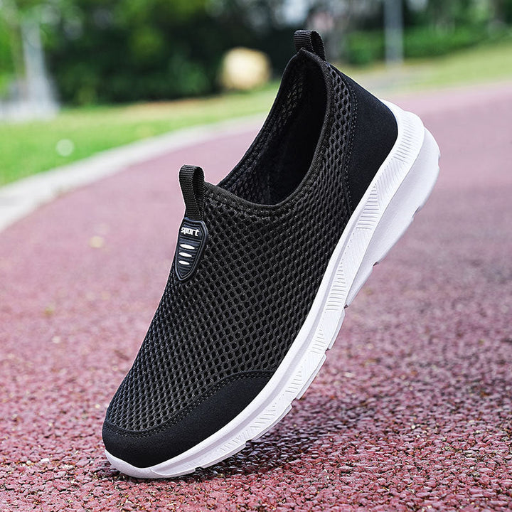 Unisex nan ultraleichter Netz-Slipper mit viskoelastischem Fußbett und flexibler rutschfester Laufsohle Drune