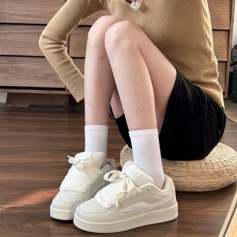Damen Sneakers im sportlichen Vintage-Stil mit gepolsterter Innensohle Drune