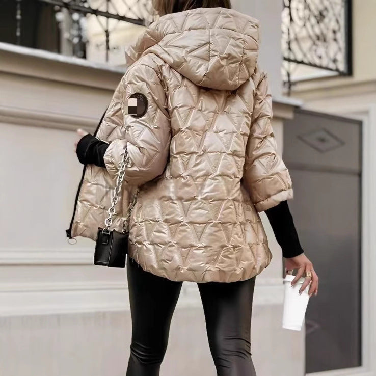 Damen Steppjacke mit hohem Kragen und praktischen Taschen Drune