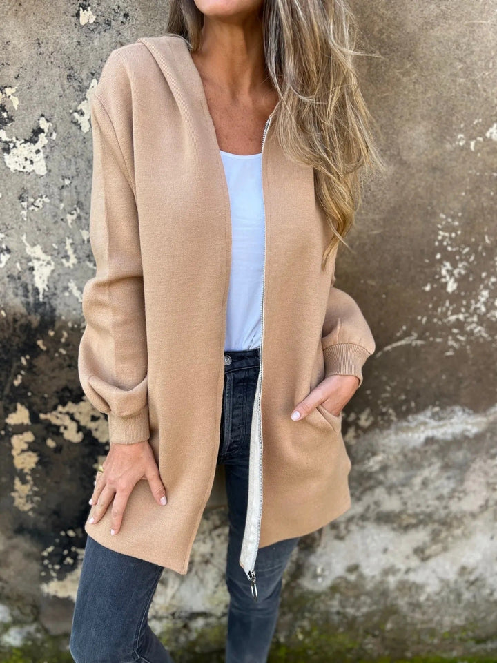 Drune | Hoodie - Relaxed Fit - Reißverschluss - Mittellang mit Taschen