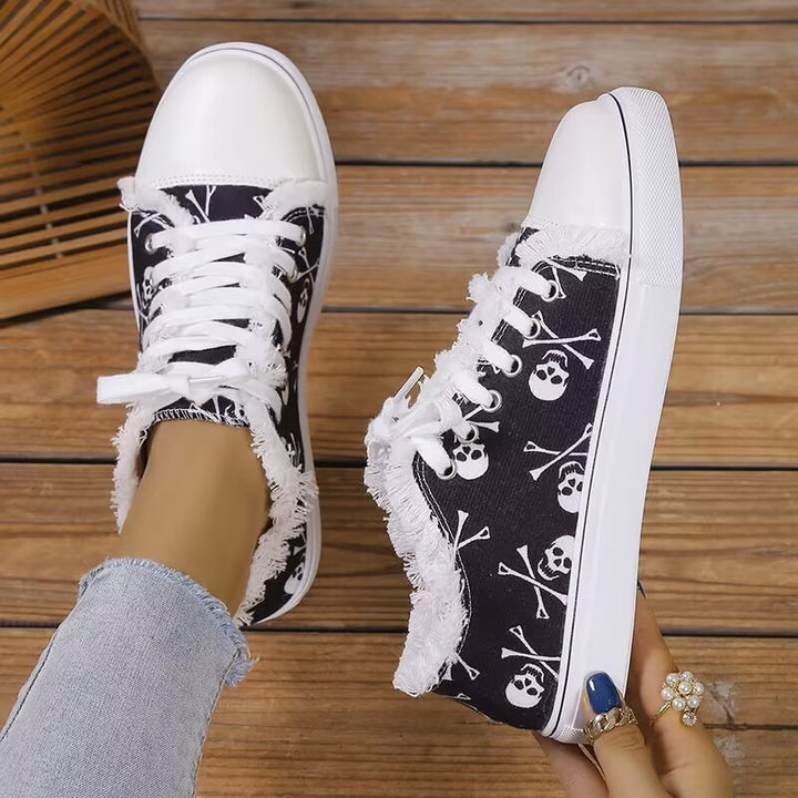 Damen Freizeitsneaker mit modischem Denim-Design und rutschfester Gummisohle Drune