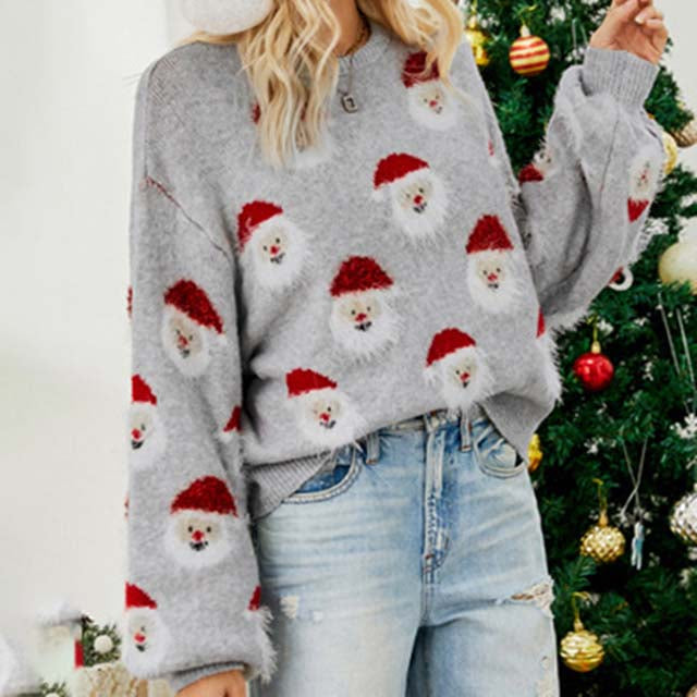Drune | Weihnachtlicher Strickpullover mit Rentiermotiv