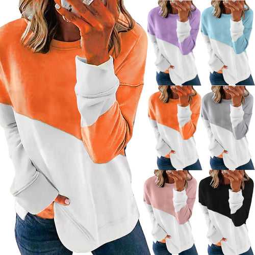 Damen Sweatshirt im modernen Farbblockdesign Drune