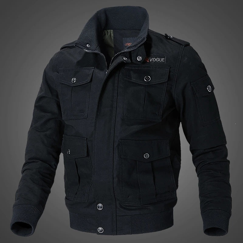Herren Militärjacke mit zahlreichen Taschen Drune