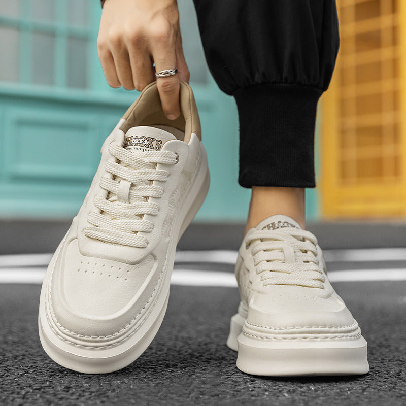 Unisex Voluminöse niedrige Sneaker mit geprägtem Schachbrettmuster und gepolstertem Fersenkragen Drune
