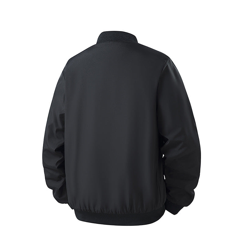 Herren Leichte Bomberjacke im MA‑1 Look mit Ärmeltasche und gerippten Bündchen Drune