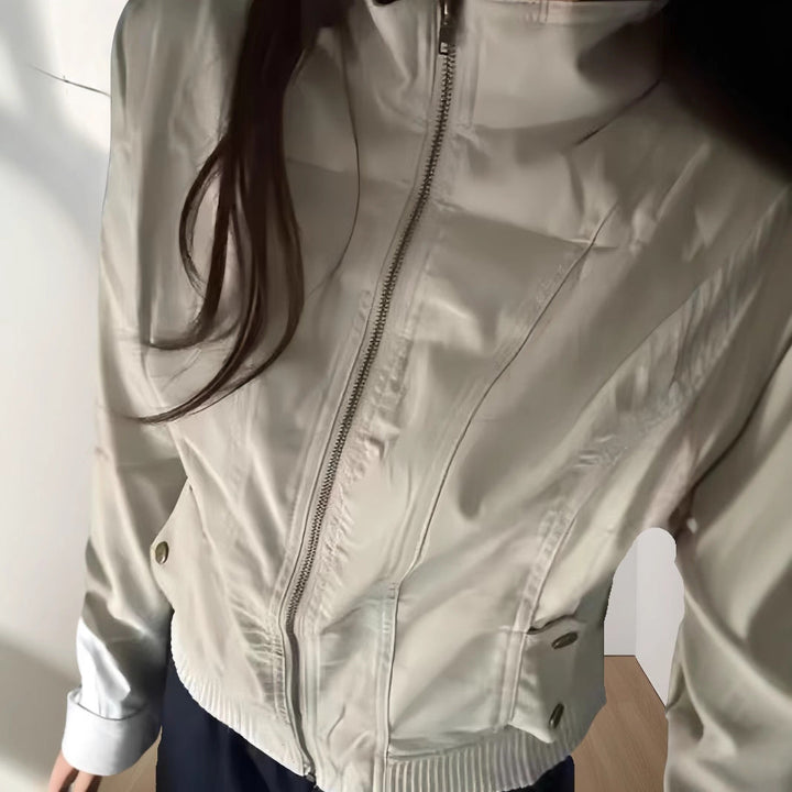 Damen leichte Übergangsjacke mit strukturiertem Design Drune