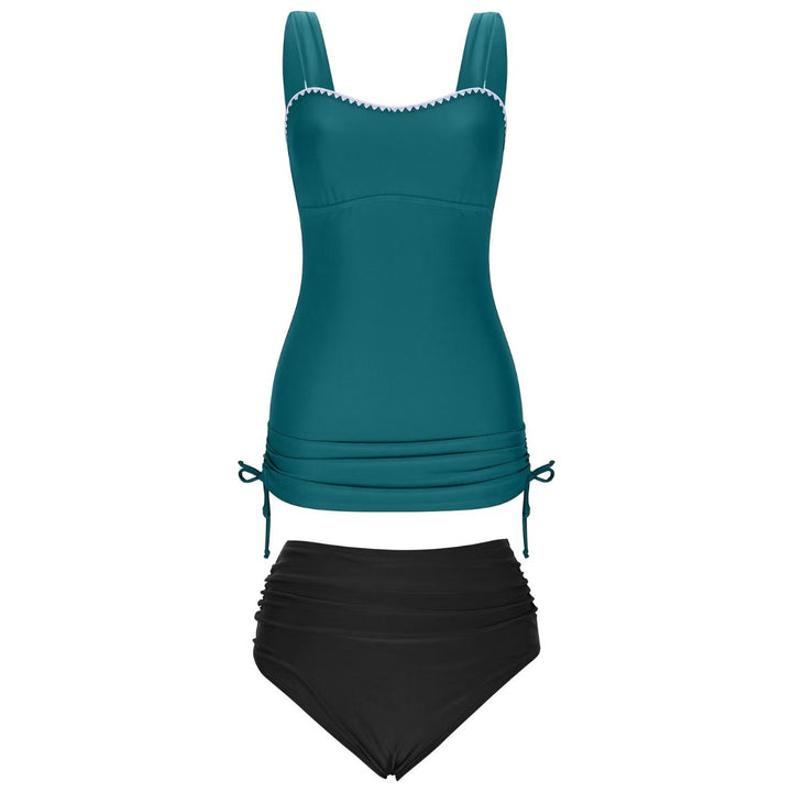 Damen Tankini-Set mit verstellbaren Trägern und seitlicher Raffung Drune