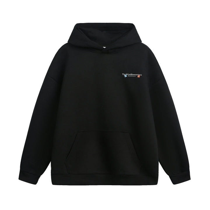 Unisex Schlichter Hoodie mit ballonförmigem Oversize‑Schnitt, gefütterter Kapuze & Kängurutasche Drune