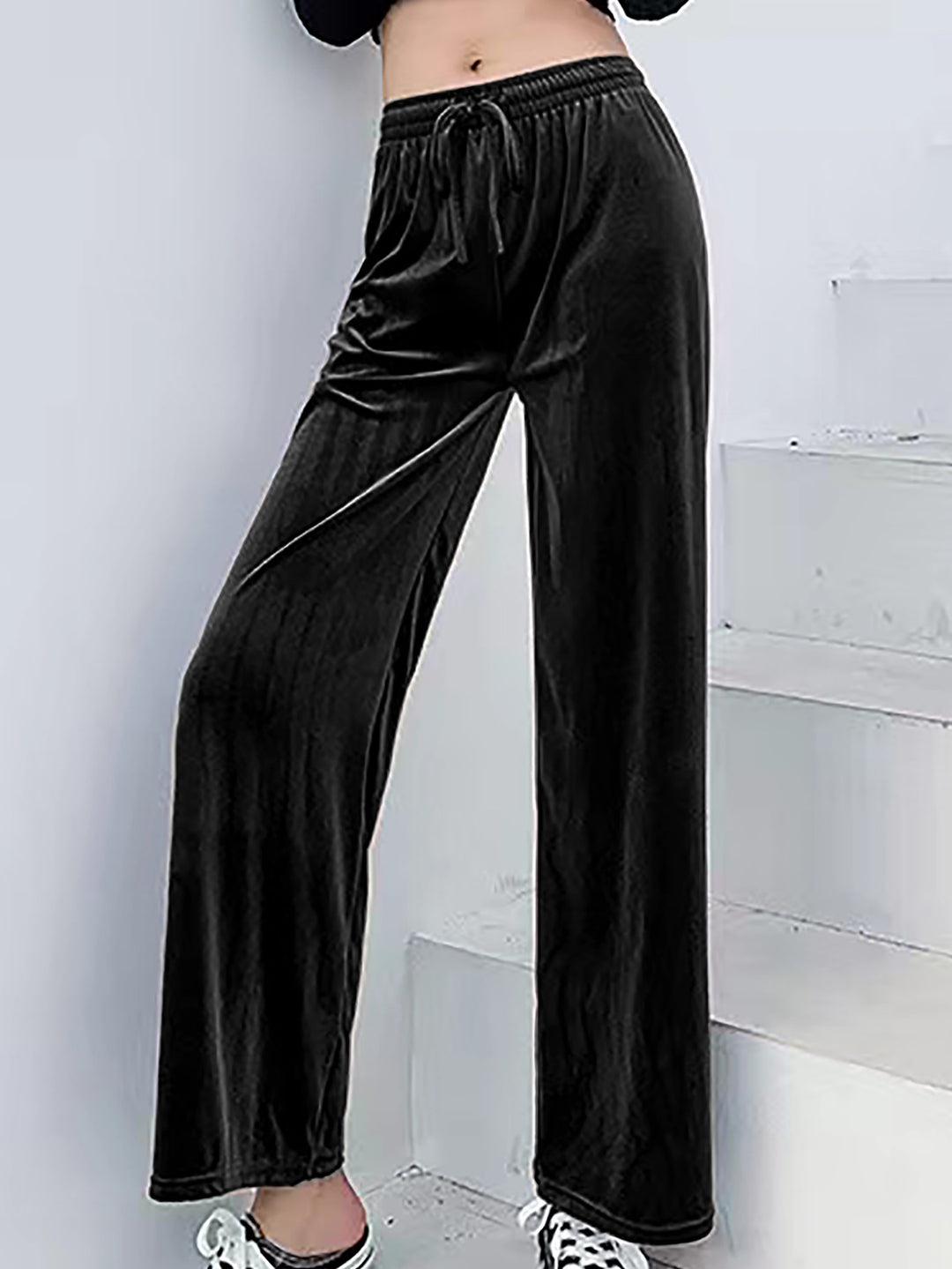 Damen weiche und lässige Lounge-Hose aus Samt Drune